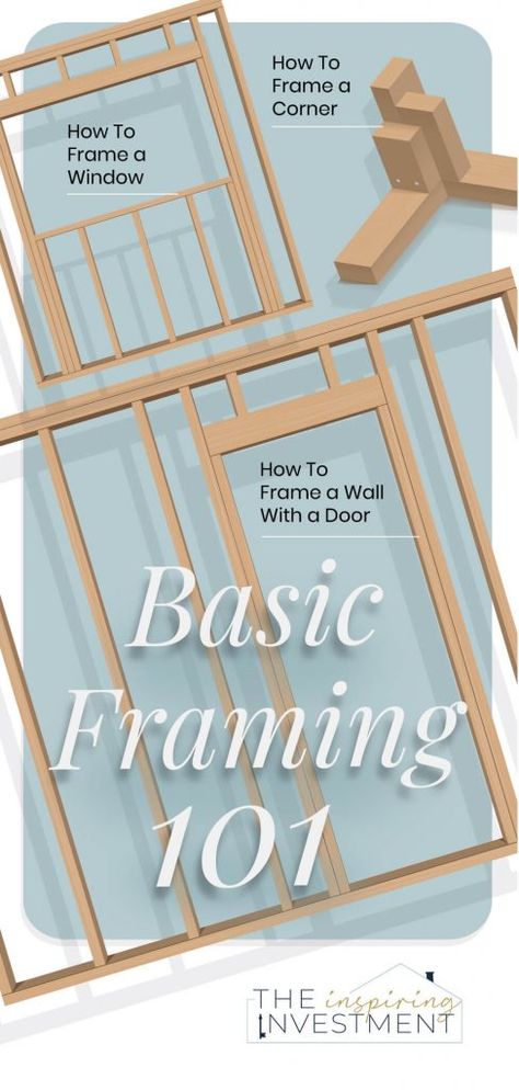 Framing Basics: From Windows to Doors - The Inspiring Investment Frame A Window, Frame Windows, Casa Hobbit, Framing Construction, Pub Design, Wood Frame Construction, Carpentry Diy, Free Woodworking Plans, Diy Home Repair