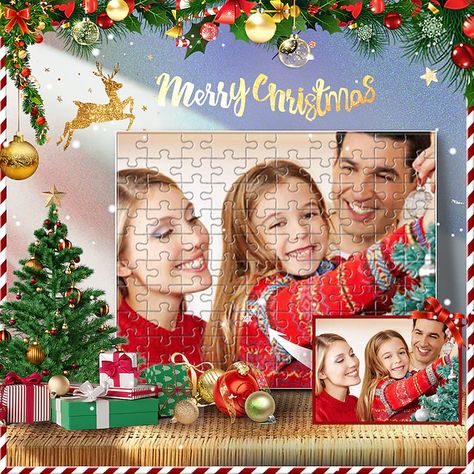 Custom Christmas Photo Puzzle 100Pcs Picture Gifts, Custom Puzzle White Card Paper, Jigsaw Puzzles Create Personalized Gift Women/men Xmas Present 2023 - US $18.99 Christmas Jigsaw Puzzles, Custom Puzzle, Picture Gifts, Photo Puzzle, Xmas Presents, Personalized Valentines, Custom Christmas, Christmas Photos, Custom Photo