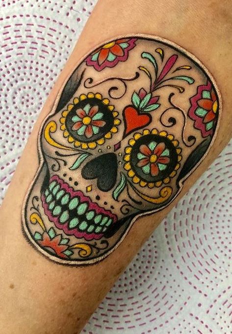 Mexican Tattoo Designs, Mexican Tattoo Ideas, Tattoo Crane, Mexican Skull Tattoos, Small Skull Tattoo, Candy Skull Tattoo, Skull Tattoo Designs, Sugar Skull Tattoo, Mexican Tattoo