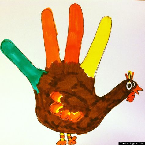 Turkey Hand Drawing, Hand Turkey Craft, Turkey Handprint Craft, Thanksgiving Drawings, Hand Turkey, Turkey Drawing, Turkey Painting, Turkey Handprint, Turkey Decor