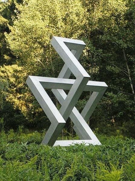 David Novros, 1960s New York, Metal Sculptures Garden, Geometric Sculpture, Outdoor Privacy, Steel Art, Metal Art Sculpture, Garden Art Sculptures, Outdoor Sculpture