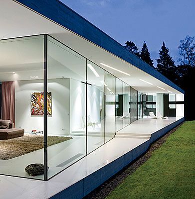 Prefab Houses, Glass Walls, Contemporary Interior Design, Beautiful Architecture, Residential Architecture, Glass House, Contemporary Architecture, Interior Design Styles, Amazing Architecture