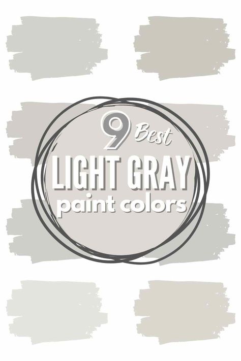 Need help deciding which light gray paint color will create that timeless decor you crave? Use this list of the best light gray paint colors to find a surefire winner! #gray #grey #paint #graypaint #greypaint #paintstudy #paintreview #sherwinwilliams #benjaminmoore #paintcolor #lightgray #lightgraypaint #lightgreypaint #graykitchen #graybedroom #graylivingroom #graybedroom #graybathroom