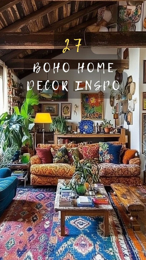 Ready to embrace boho vibes? Click to discover 27 captivating boho home decor ideas that can bring life and color to your living space. Start your boho journey today! 🌿🏡 #BohoDecor #HomeStyle #InteriorDesign #BohemianVibes #DecorTips Boho Decor Diy Bohemian Homes, Boho Home Decor Ideas, Boho Hippie Home, Bohemian Style Interior Design, Boho Decorating, Boho Style Living, Arranging Furniture, Bohemian Style Home, Cozy Window Seat