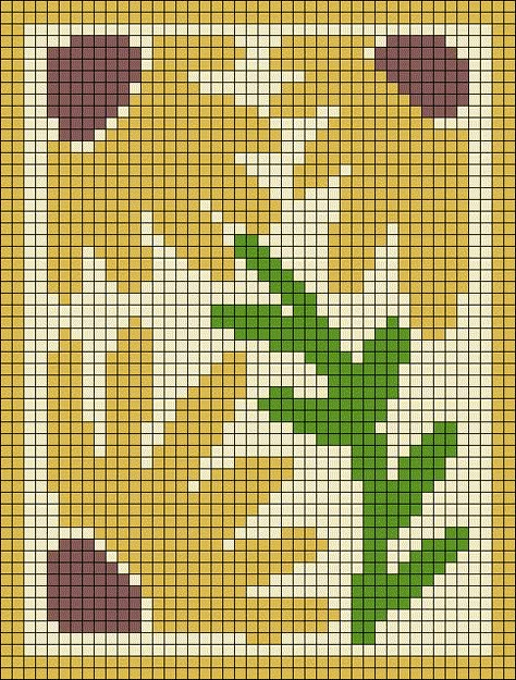 Alpha pattern #162100 variation #326789 | BraceletBook Crochet Graph Patterns Flowers, Alpha Patterns Crochet Flower, Alpha Pattern Grid, Small Flower Pixel Art, Sunflower Alpha Pattern, Plant Alpha Pattern, Tapestry Crochet Charts, Flower Alpha Pattern, Flower Grid Pattern