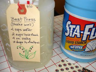 Spray Starch Recipe, Starch Solution Recipes, Starch Foods, Spray Starch, Starch Solution, Park Hill, Fabric Wreath, Quilting Room, Quilt As You Go