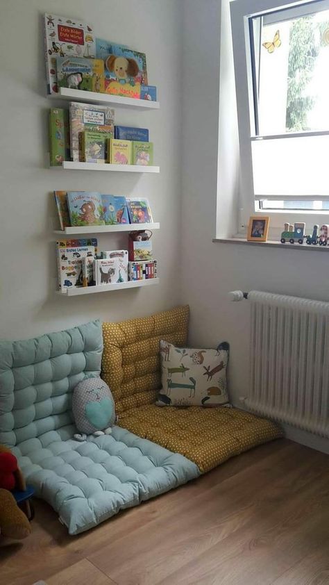 Kids Rooms Inspo, Baby Playroom, Kids Playroom Decor, Toddler Boys Room, Toddler Rooms, Kids Room Organization, Toddler Bedrooms, Big Boy Room, Reading Corner