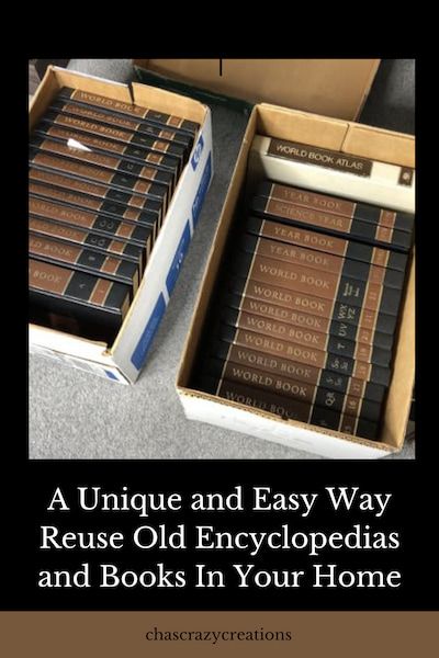 Decorating With Encyclopedias, Crafting With Old Books, Repurpose Encyclopedia Ideas, Crafts With Old Books Diy, Repurposing Old Books, Uses For Old Books, What To Do With Old Books Crafts, What To Do With Old Encyclopedias, Magazine Recycle Projects