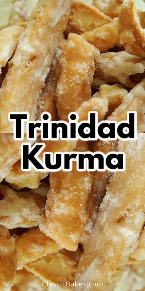 Trinidad Kurma Recipe, Indian Candy, Trini Recipes, Cultural Foods, Trinidadian Recipes, Caribbean Foods, Kurma Recipe, Guyanese Recipes, Yogurt Bread