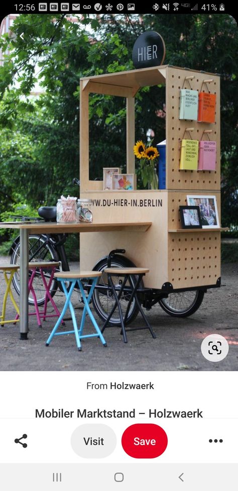 Mobile Kiosk, Food Stall Design, Mobile Cafe, Mobile Coffee Shop, Small Coffee Shop, Coffee Bike, Food Cart Design, Craft Booth Displays, Covent Garden London