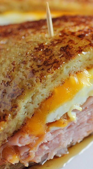 Batch Meals, Ham Hocks, Hot Sandwiches, Grilled Ham And Cheese, Grilled Ham, Eggs Breakfast, Ham And Cheese Sandwich, Tasty Breakfast, Grilled Cheese Recipes