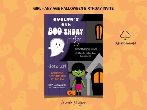 Kids Halloween Birthday Party, Costume Party Invitation, Halloween Birthday Party Invitations, Halloween Invite, Costume Party Invitations, Halloween Birthday Party, Halloween Birthday Invitations, October Birthday, Boy Birthday Invitations