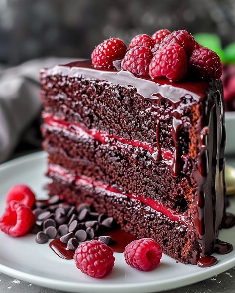 Decadent Chocolate Raspberry Cake: A Sweet Symphony If you’re looking for the perfect blend of rich chocolate and vibrant raspberry flavors, this Chocolate Decadence Cake is your answer. Whether it’s ... Read more Raspberry Chocolate Cake, Berry Cake Recipe, Cake Raspberry, Chocolate Decadence, Bolo Red Velvet, Chocolate Raspberry Cake, Berry Cake, Chocolate Cheese, Raspberry Cake