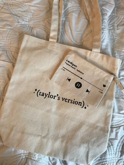 Diy Tote Bag Design, Handpainted Tote Bags, Totes Ideas, Diy Tote, Design Tote Bag, Painted Tote, Diy Tote Bag, Taylor S, Taylor Swift Album