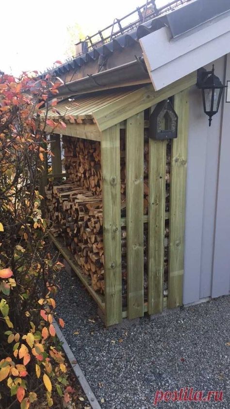 Firewood Storage Outdoor, Outdoor Firewood Rack, Firewood Shed, Wood Store, Firewood Storage, Backyard Sheds, Wood Shed, Casa Exterior, Vintage Garden