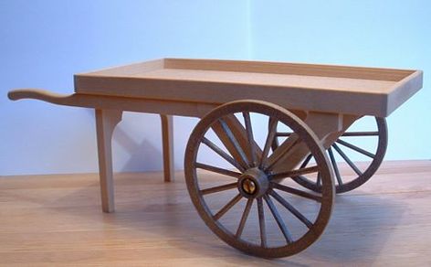 Wooden Cart with Wheels | cart kit 1 12th scale white wood cart kit height Market Cart, Wooden Wheelbarrow, Gerobak Dorong, Wood Cart, Wood Bar Cart, Outside Fall Decor, Wooden Cart, Sweet Carts, Old Wagons