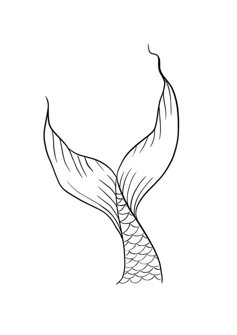 Mermaid Tail Outline, Little Mermaid Drawing, Easy Mermaid Drawing, Beach Doodles, Milk Label, Mermaid Tail Drawing, 2025 Wishlist, Mermaid Outline, Seahorse Tattoo