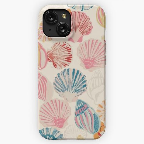 Get my art printed on awesome products. Support me at Redbubble #RBandME: https://www.redbubble.com/i/iphone-case/Colorful-Seashell-Design-by-avastravels/157017711.NK0VL?asc=u Cute Summer Phone Cases, Phone Cases Summer, Ocean Phone Case, Phone Cases Cute, Preppy Phone Case, Town Design, French Beach, Summer Iphone Cases, Seashell Design