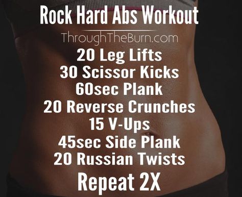 Rock Hard Abs Workout that is easy to follow and you only have to do 2x per week! Rock Hard Abs Workout, Abb Challenge, Morning Ab Workouts, Hard Ab Workouts, Rock Hard Abs, 6 Pack Abs Workout, Easy Ab Workout, Workout Time, Core Workouts