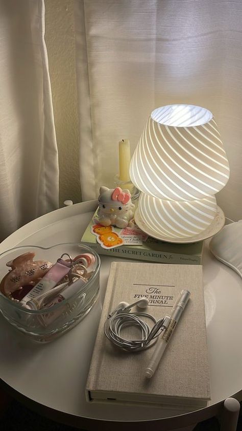 Stories • Instagram Glossier Aesthetic, Aesthetic Hello Kitty, Hello Kitty Sanrio, Pinterest Room Decor, Pretty Room, Night Lamp, Room Inspiration Bedroom, Night Lamps, Room Aesthetic