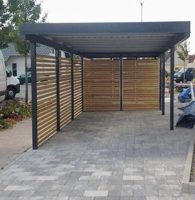 Carport Modern, Modern Carport, Carport Patio, Covered Parking, Steel Carports, Pergola Carport, Metal Carports, Carport Garage, Carport Designs