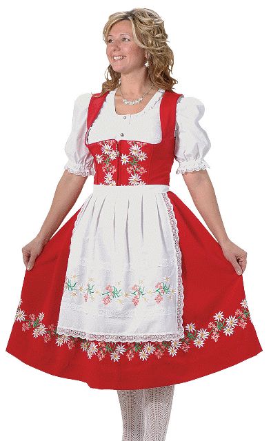 Edelweiss Dirndl Dress Dirndl Shoes, German Dirndl Dress, Sleeveless Mermaid Dress, German Dress Dirndl, German Costume, Lace Apron, German Dress, Oktoberfest Outfit, German Girl