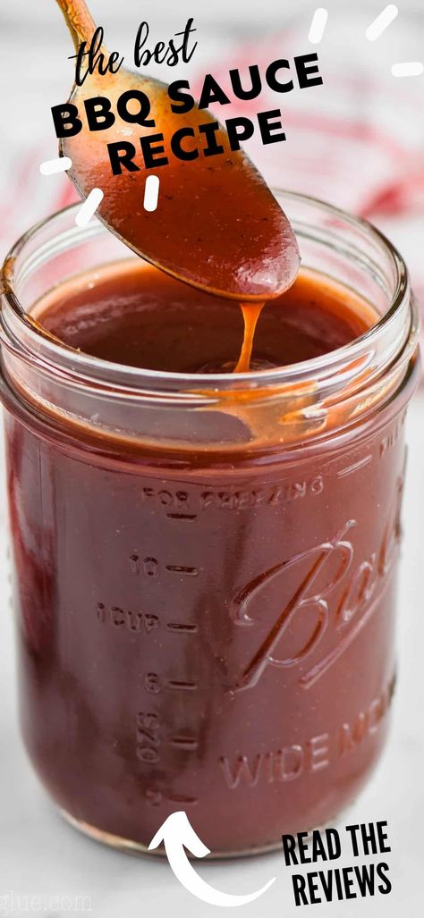 This BBQ Sauce Recipe is easy to throw together and absolutely delicious! Fast to make and with ingredients you already have on hand, you are going to make this homemade bbq sauce all the time. Best Bbq Sauce Recipe, Hawaiian Bbq Sauce Recipe, Bourbon Bbq Sauce Recipe, Honey Bbq Sauce Recipe, Home Made Bbq Sauce, Vinegar Based Bbq Sauce, Homemade Barbeque Sauce, Best Bbq Sauce, Vinegar Bbq Sauce