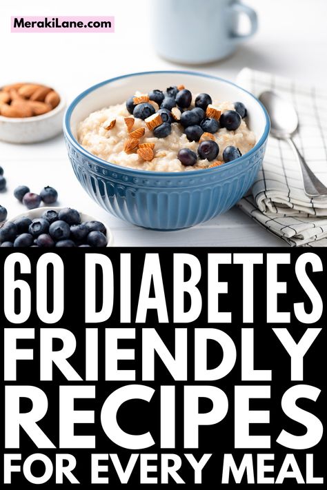 Meal Planning, Diet Recipes, Low Carb Recipes, Oatmeal, Prediabetic Diet, Healthy Recipes For Diabetics, Blood Sugar Diet, Diet Help, Meal Plan