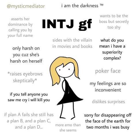 Intj Humor, Intj Women, Intj T, Intj Personality, Mbti Relationships, Myers Briggs Personality Types, Mbti Character, Books For Self Improvement, Study Motivation Quotes