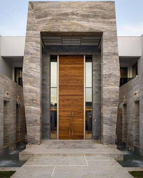 House Main Door, Classic Facade, Main Entrance Door, Big Doors, Modern Exterior House Designs, Main Door Design, Entrance Design, Beaux Villages, Modern Houses