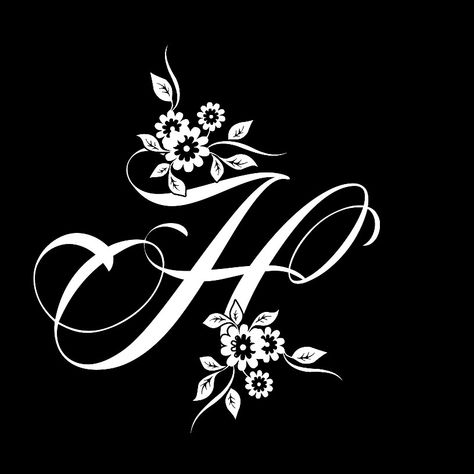 H Letter Wallpaper Iphone, Hs Wallpapers, H Letter Images, Optical Illusion Wallpaper, Letter Images, Pretty Wallpapers Tumblr, Alphabet Wallpaper, Bulldog Art, Floral Border Design