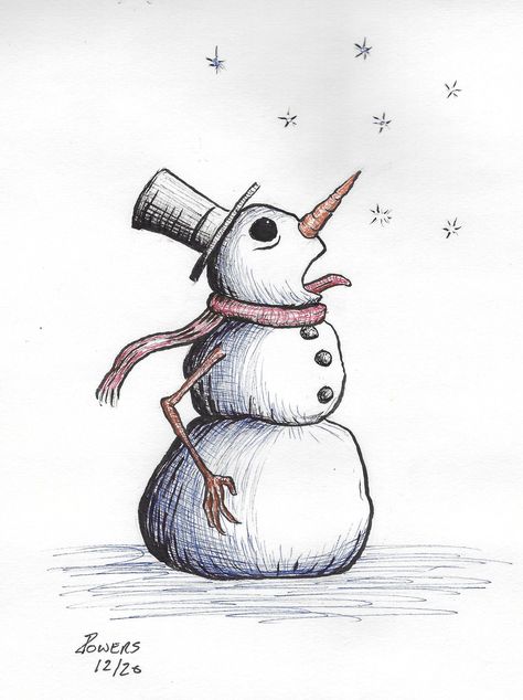 Snow Drawing Aesthetic, Snow Sketch Winter, Christmass Draw, Snow Men Drawing, Christmas Art Sketches, Winter Easy Drawings, Snow Art Drawing, Cristmass Draw, Christmas Drawing Ideas Easy Doodles