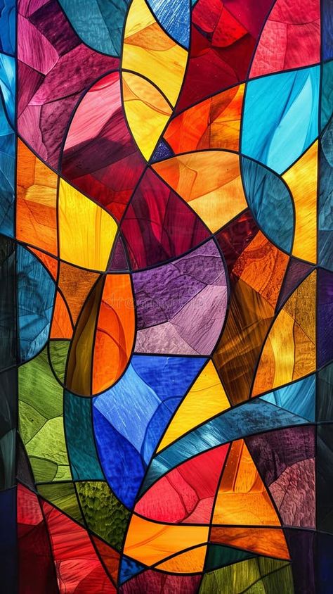 Colorful abstract stained glass window royalty free stock image Stained Glass Art Abstract, Abstract Stained Glass Patterns Free, Stained Glass Graphic Design, Abstract Stained Glass Patterns, Abstract Stained Glass Designs, Stained Glass Abstract, Glass Painting Patterns, Stained Glass Patterns Free, Making Stained Glass