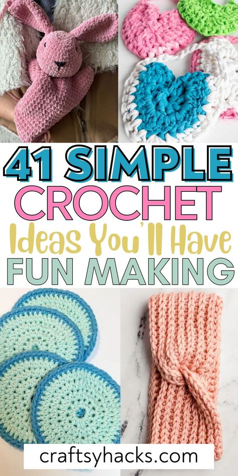 Cute Crochet Jewelry, What To Crochet Ideas For Beginners, Medium 4 Crochet Pattern, Best First Crochet Project, 2mm Crochet Pattern, Crochet Project Ideas For Beginners, Crochet Patterns With Acrylic Yarn, What To Crochet With Multi Colored Yarn, Cute Easy Crochet Ideas For Beginners