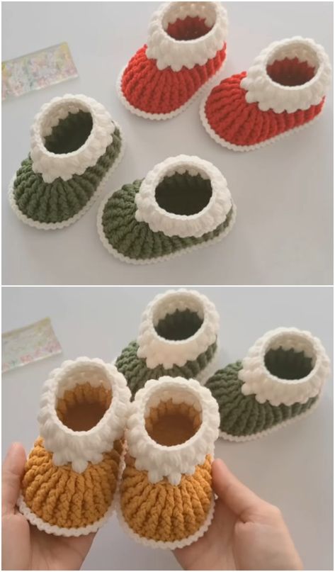 Kid Crochet Patterns, Crochet For Baby Boy, Crochet Room, Crochet Baby Shoes Free Pattern, Crocheted Baby Booties, Crochet Lovely, Crochet Baby Socks, Baby Booties Free Pattern, Crochet Baby Gifts