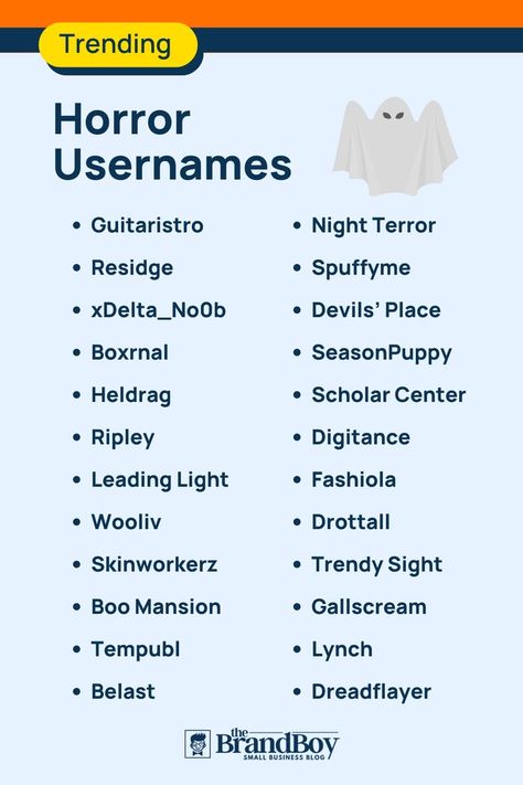 Horror Usernames Halloween Usernames, Roblox Horror Games, Scary Names, Funny Name Generator, Roblox Horror, Username Generator, Usernames For Instagram, Aesthetic Usernames, Halloween Crafts Preschool