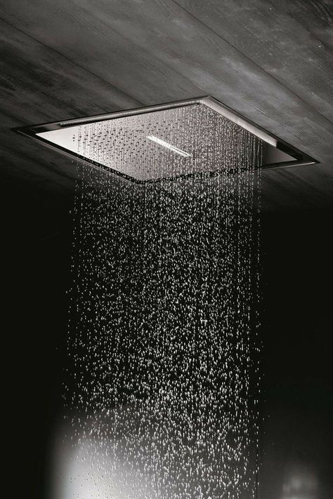 Bathroom Modern Luxury, Japanese Style Bedroom, Rain Shower System, Led Shower Head, Shower Basin, Bathroom Shower Design, Bathroom Shower Heads, Waterfall Shower, Bathroom Design Decor