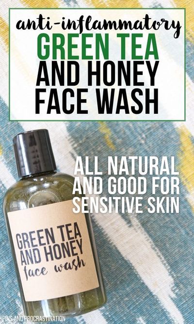 Honey Face Wash, Homemade Face Wash, Diy Face Wash, Sensitive Skin Care Routine, Gentle Face Wash, Green Tea And Honey, Homemade Skincare, Natural Face Wash, Natural Beauty Treatments