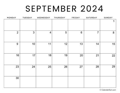 Monday Start Calendars 2024 - CalendarKart Free Printable Calendar 2024, Free Printable Monthly Calendar, Toothless Wallpaper, Busy Calendar, Quarterly Calendar, Calendars 2024, Boulet Journal, Minimalist Calendar, Today Calendar