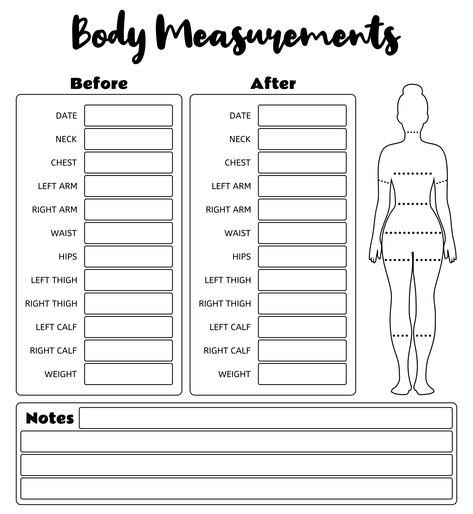 Weight Loss Body Measurement Chart Body Measurement Chart Printable Free, Body Measurements Chart Printable, Weight Measurement Chart, Month Workout Challenge, Body Weight Scale, Body Measurement Chart, Habit Tracker Bullet Journal, Weight Tracker, Weight Measurement