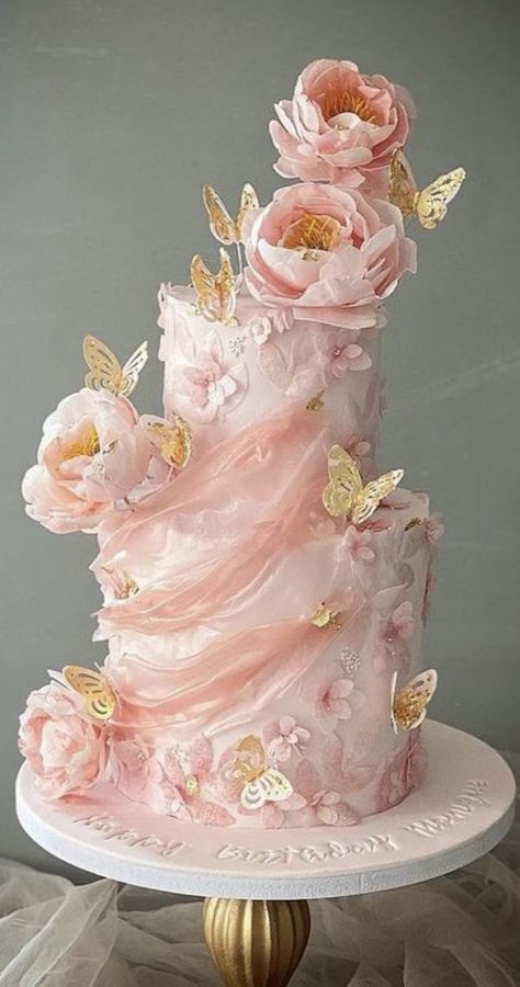 Pink Debut Cake, Debut Cake Ideas, Xv Cakes, Debut Cakes, Debut Cake, Cheap Wedding Cakes, Fancy Treats, Elegant Cake Design, Dummy Cake