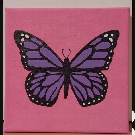 Beautiful 🌈🌧🌞 Acrylic painting ideas 💜 #reels #foryou #beautiful #asthetic🦋 #beautifulpainting🌷🏵🖌 #beautifulpaintingideas #unique #thecreativecorner128 #acrylicpainting Easy Painting Butterfly, Purple Mood Board Painting, Simple Butterfly Painting, Pink And Purple Painting, Asthetic Paintings Easy, Easy Butterfly Painting, Butterfly Painting Easy, Paint Butterfly, Beautiful Acrylic Painting