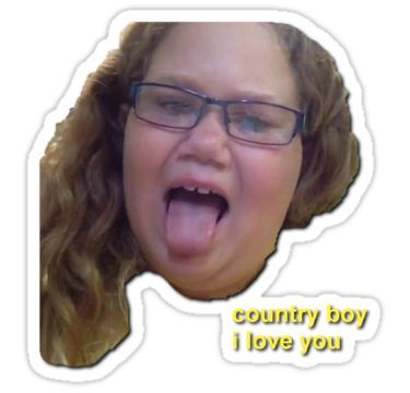 country boy i love you vine Sticker Old Vines Funny, You Better Stop Vine, Classic Vines, Yeehaw Aesthetic, Funny Vines Clean, Iconic Vines, Vines Stickers, Vine Quotes, Vine Stickers