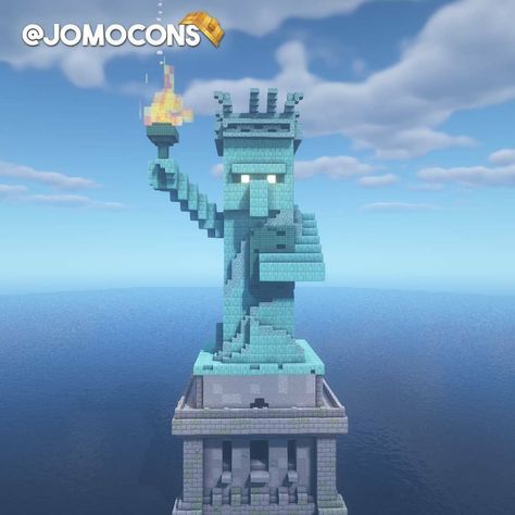 810 Likes, 8 Comments - BigPog (@_bigpog) on Instagram: “Rate this build out of 10 By @jomocons.mc ■ Follow @_bigpog for more builds ■ Follow @_bigpog for…” Minecraft Jokes, Villa Minecraft, Case Minecraft, Minecraft Statues, Minecraft Decoration, Rumah Minecraft Sederhana, Minecraft Structures, Minecraft House Plans, Bangunan Minecraft