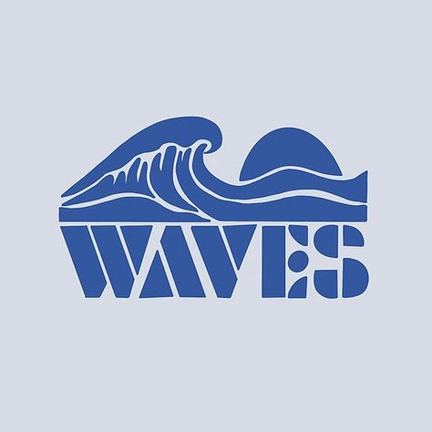 Wave Logo Aesthetic, Wave Logo Design Ideas, Logo Vague, Wave Lettering, Wave Typography, Wave Graphic Design, Wave Logo Design, Wave Graphic, Summer Logo