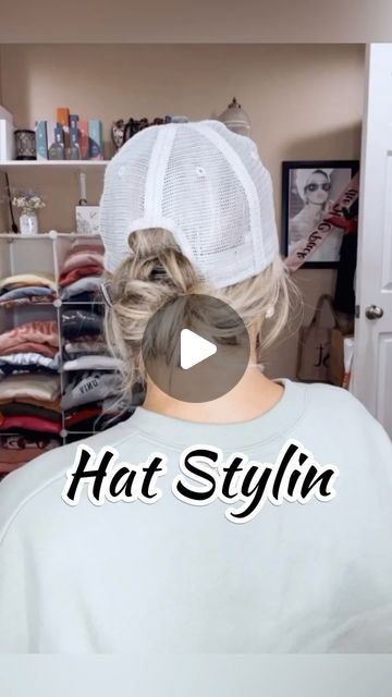 Hair Up With Baseball Hat, Bun With Baseball Caps, Hairstyles With A Ball Cap, Hair In Ball Cap Style, Hair With A Baseball Cap, How To Wear A Hat With Short Hair Baseball Cap, Hair Styles With A Hat Baseball Caps, Hairstyles For A Cap, Ponytail With Baseball Hat