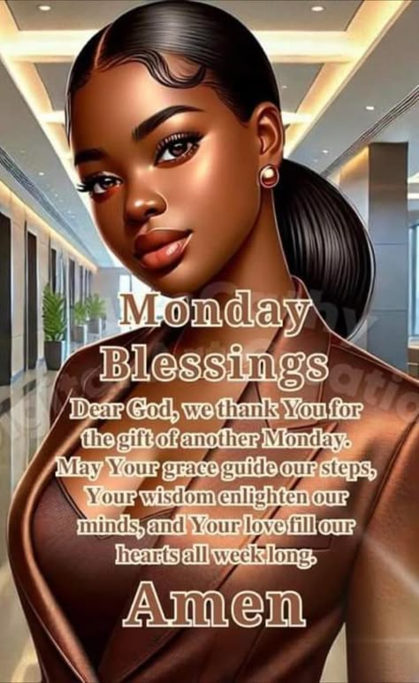 African American Monday Blessings, Happy Monday Black Women, Monday Blessings New Week Good Morning, Good Morning Black Woman, Monday Blessings New Week, African American Inspirational Quotes, Morning Sister Quotes, Good Morning Sister Quotes, Morning Sister