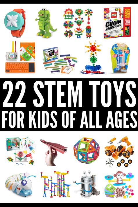 22 STEM Toys for Kids | If DIY projects aren’t your thing, but you want to find a way to incorporate STEAM learning into the kids activities you and your children do at home, this collection of ideas will inspire you! With ideas for toddlers, kids in preschool, kindergarteners, and for elementary aged kids (ages 6-12), we’ve curated 22 of the best STEM toys for girls and boys! Science, engineering, math, and technology has never been easier – or more fun! #stemtoys #stemactivities #stemprojects Stem Toys For Kids, Steam Learning, Science Engineering, Diy Halloween Costumes Easy, Science Toys, Stem For Kids, Stem Learning, Cool Gifts For Kids, Stem Projects