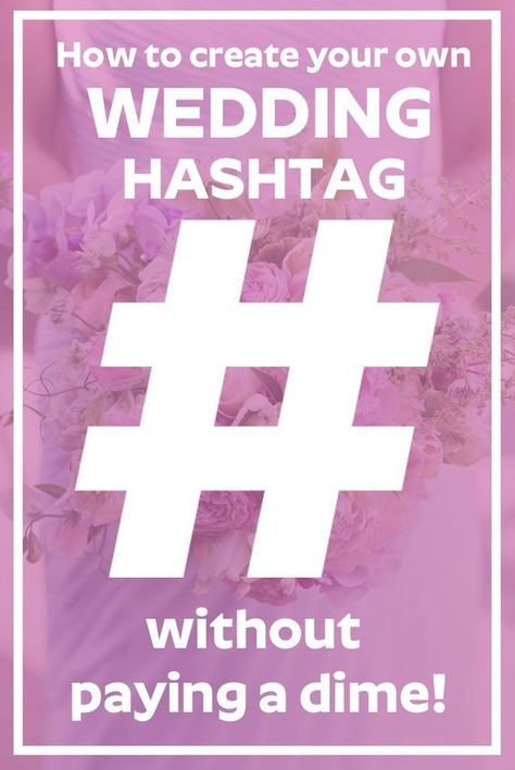 Hashtags For Weddings, Hashtag For Wedding, Cute Wedding Hashtags, Wedding Hashtag Ideas, Wedding Hashtag Generator, Hashtag Generator, Hashtag Ideas, Diy Wedding Inspiration, Wedding Hashtag