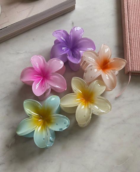 Flower Gradient, Flower Crab, Hair Tool Set, Hair Tie Accessories, Eggs Flowers, Hair Accessories Set, Hair Accessories Clips, Flower Hair Pin, Porcelain Flowers